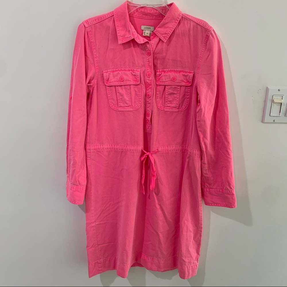 Neon Pink J.Crew Dress